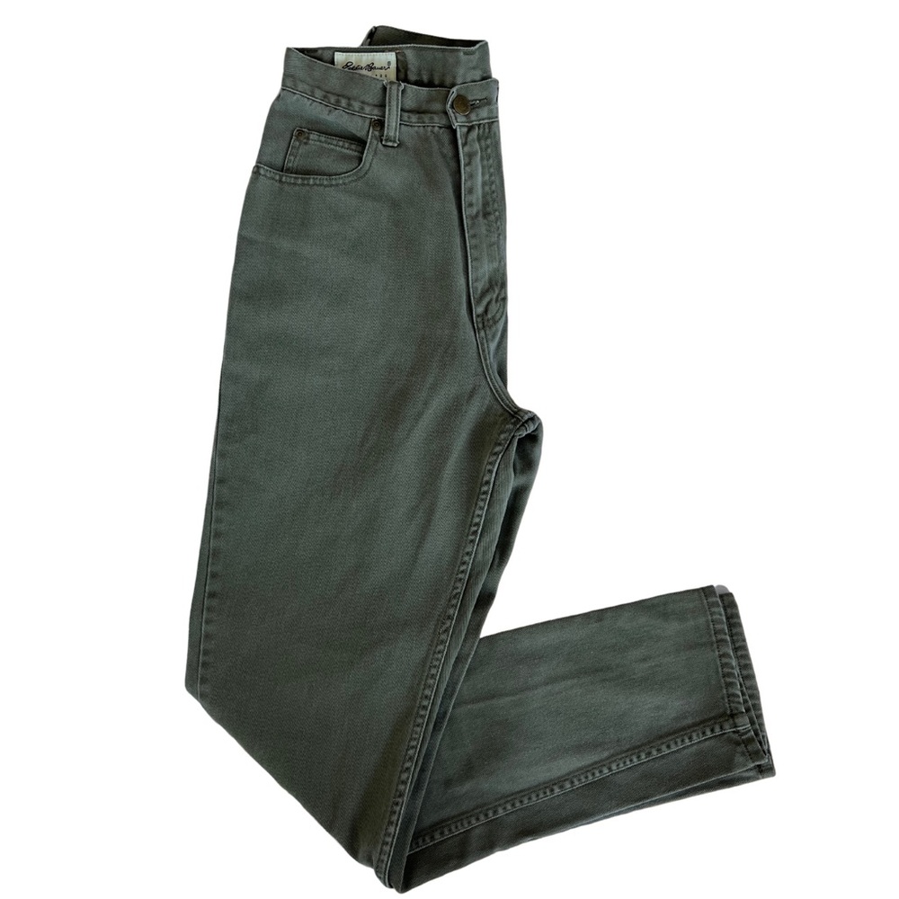 Vintage Eddie Bauer Olive Straight-Leg Jeans 8T